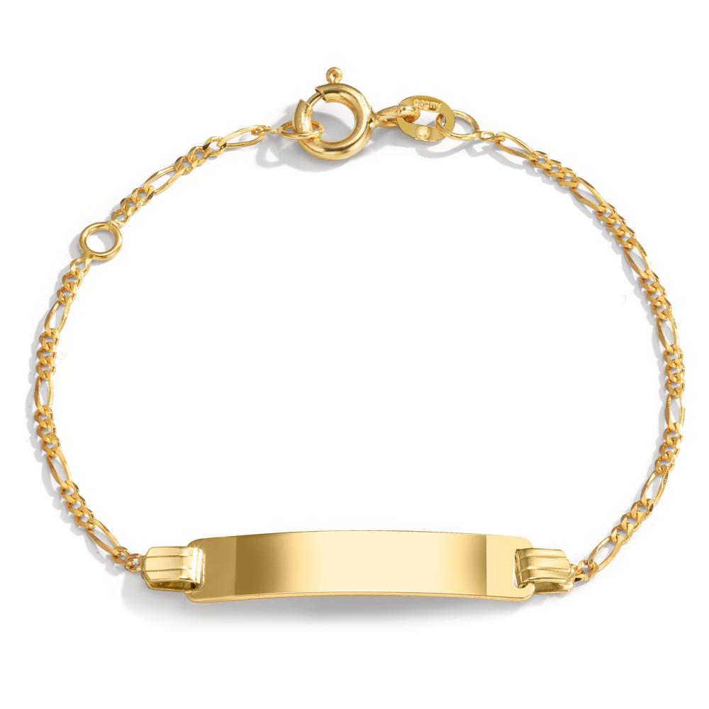 Bracciale con incisione Oro giallo 585/14 kt 12-14 cm