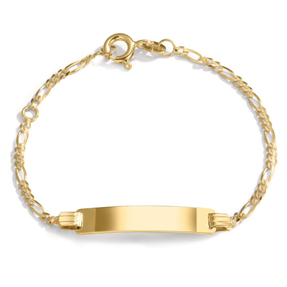 Bracciale con incisione Oro giallo 585/14 kt 12-14 cm