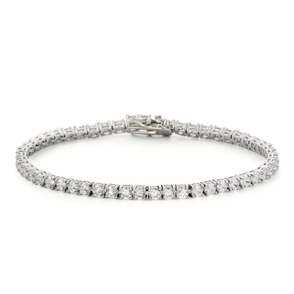 Bracciale Argento Zirconia rodiato 16.5 cm