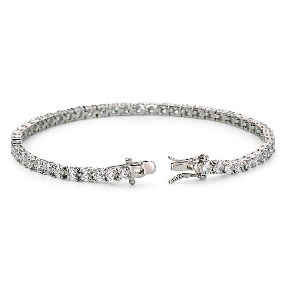 Bracciale Argento Zirconia rodiato 16.5 cm