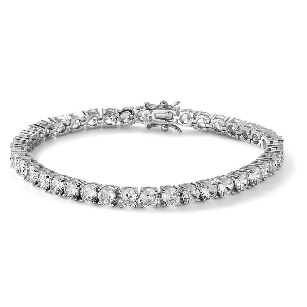 Bracciale Argento Zirconia rodiato 20 cm