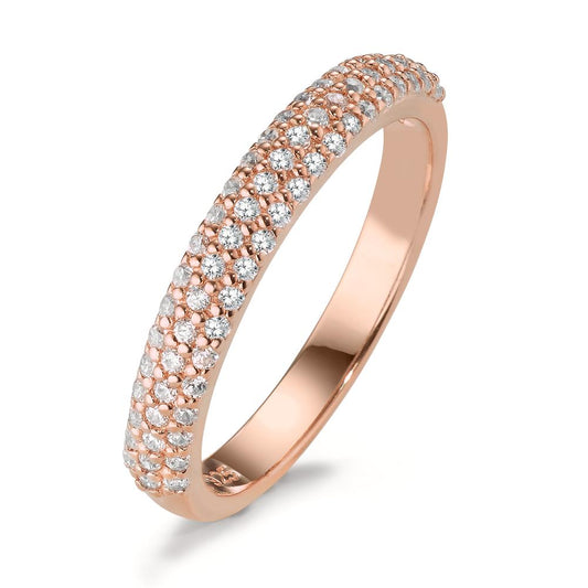 Bague Argent Zircone rosé Plaqué or