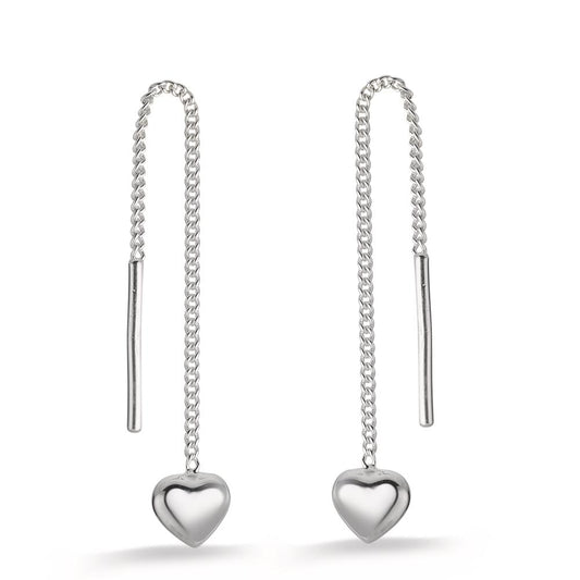 Orecchini a strappo Argento Cuore Ø5.5 mm