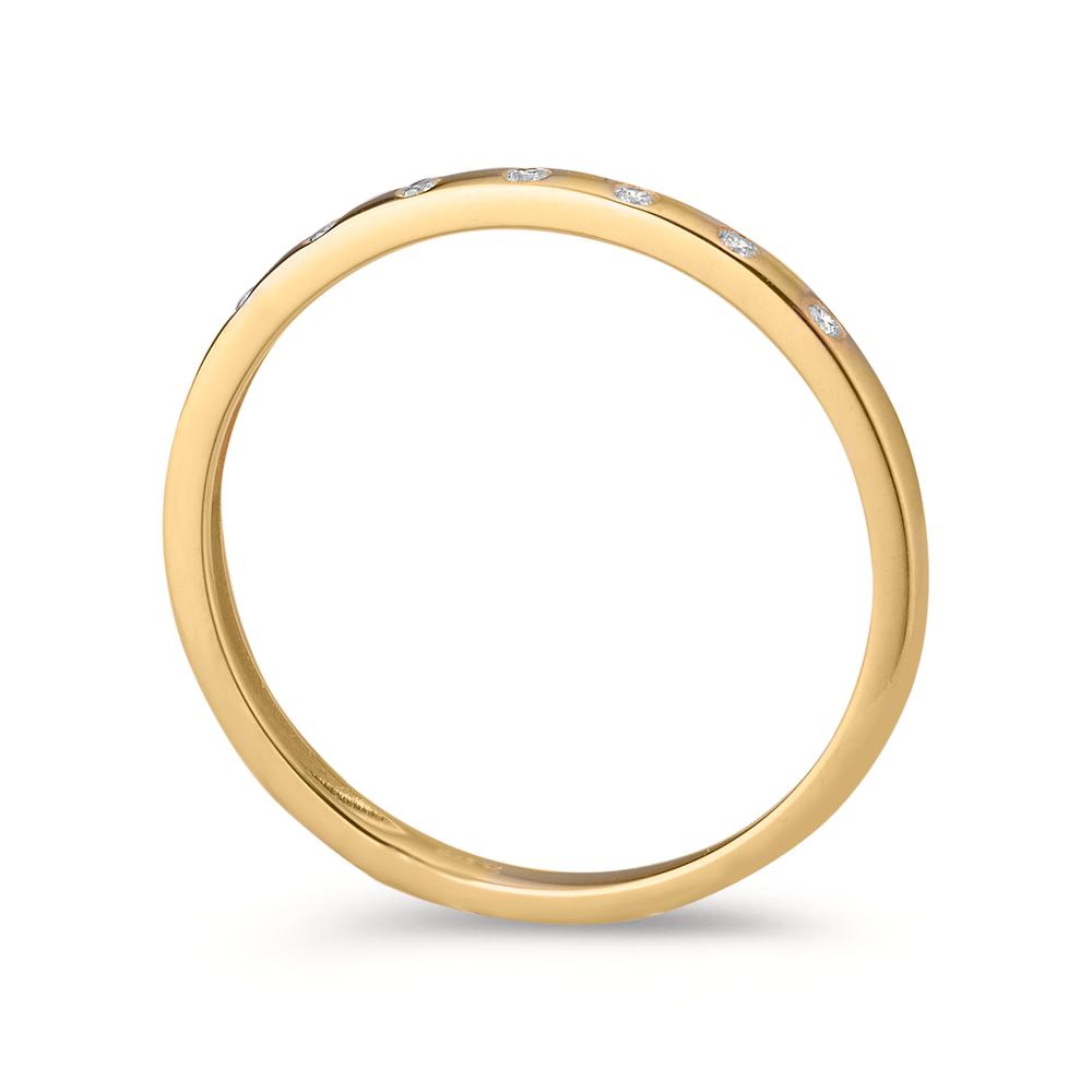 Beisteckring 375/9 K Gelbgold Zirkonia 9 Steine