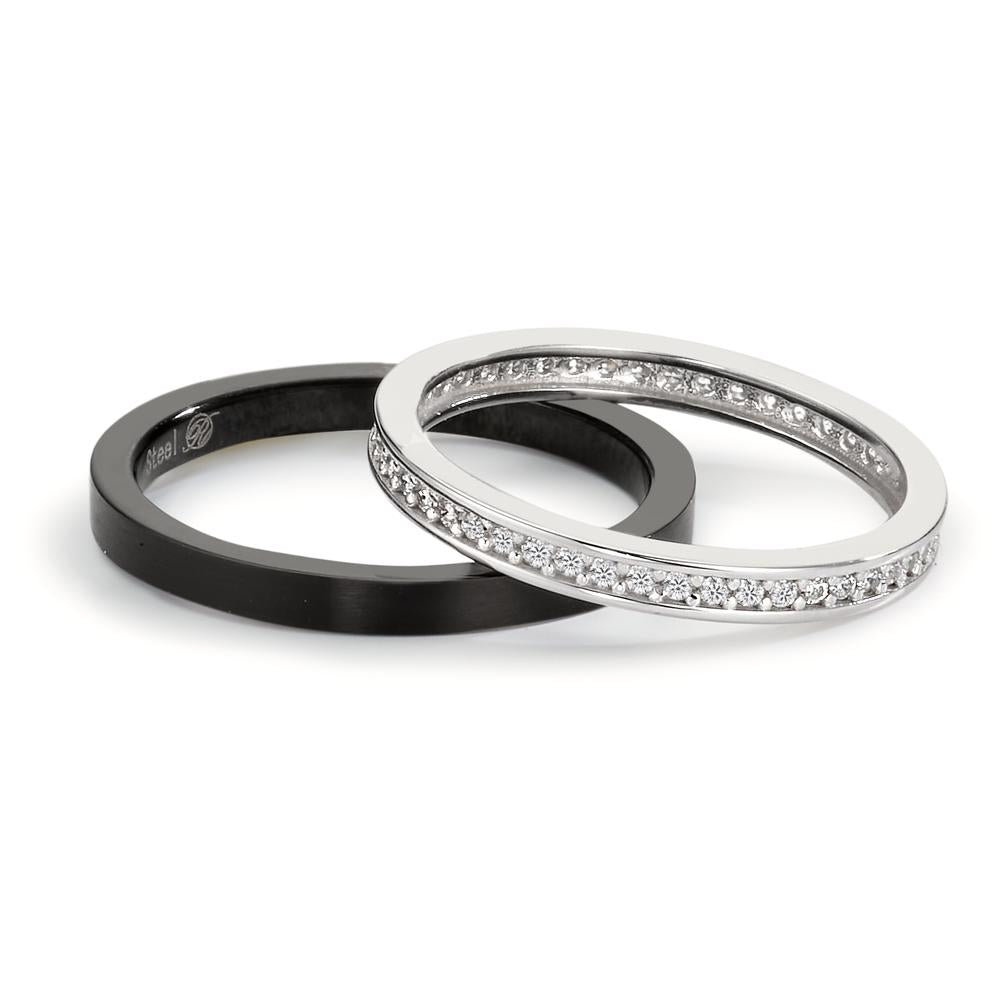 Ringset 2-teilig mit Zirkonia