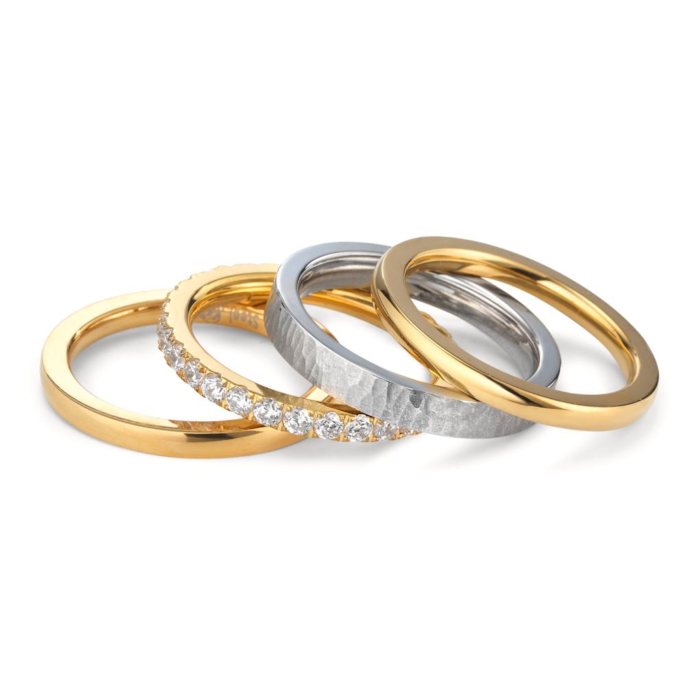 Ringset 4-teilig mit Zirkonia