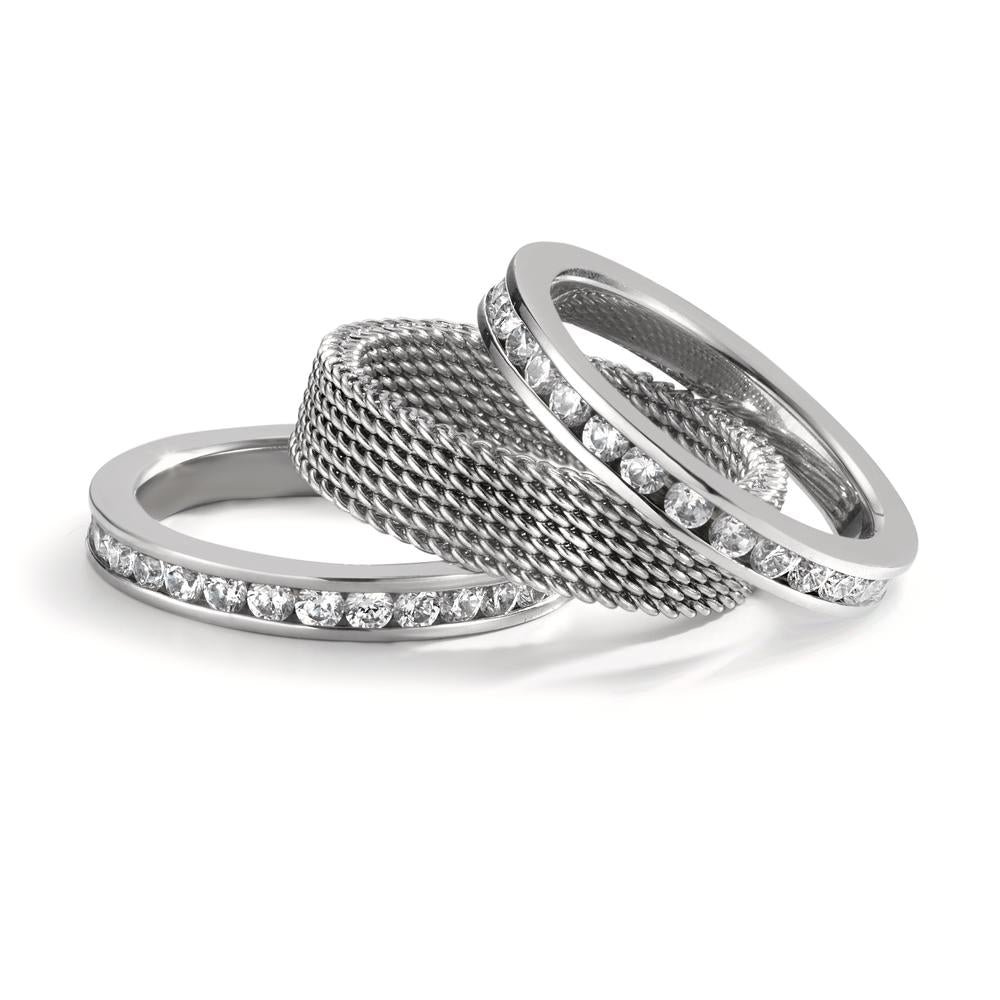 Ringset 3-teilig mit Zirkonia