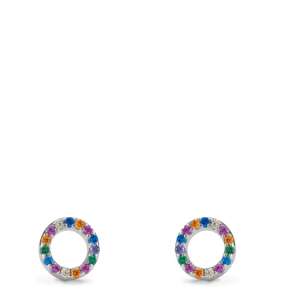 Clous d'oreilles Argent Rhodié Ø6.5 mm