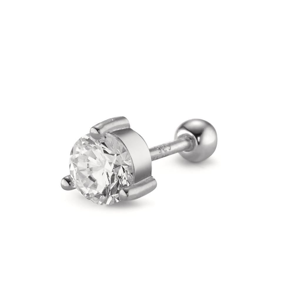 Piercing Argento Zirconia rodiato Ø5.5 mm