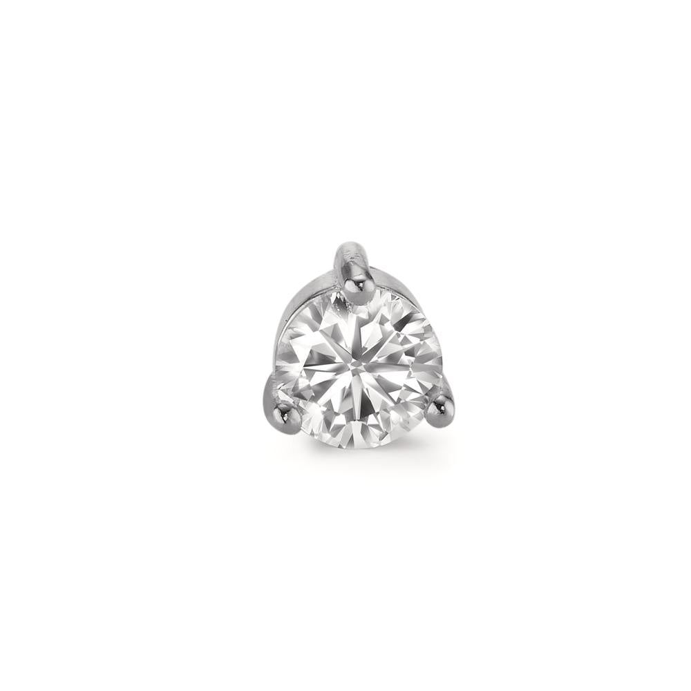 Piercing Argento Zirconia rodiato Ø5.5 mm