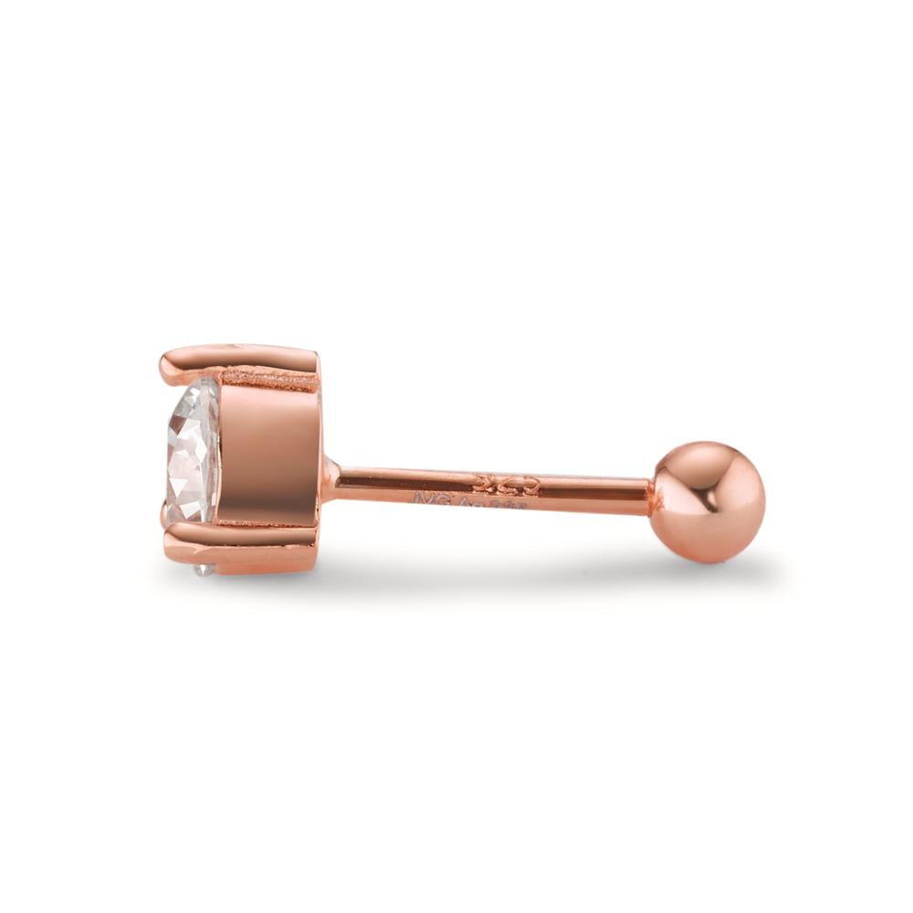 Piercing Silber Zirkonia rosé vergoldet Ø5.5 mm