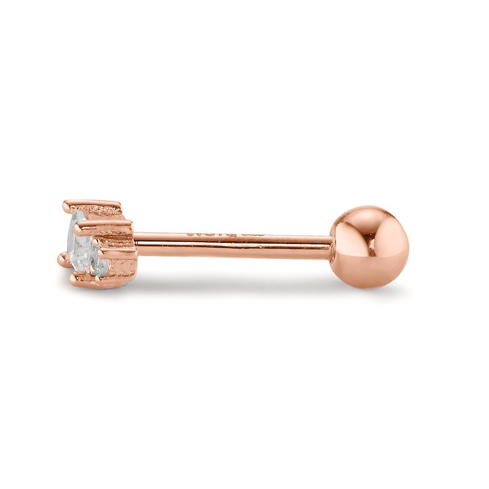 Piercing Argent Zircone 3 Pierres rosé Plaqué or