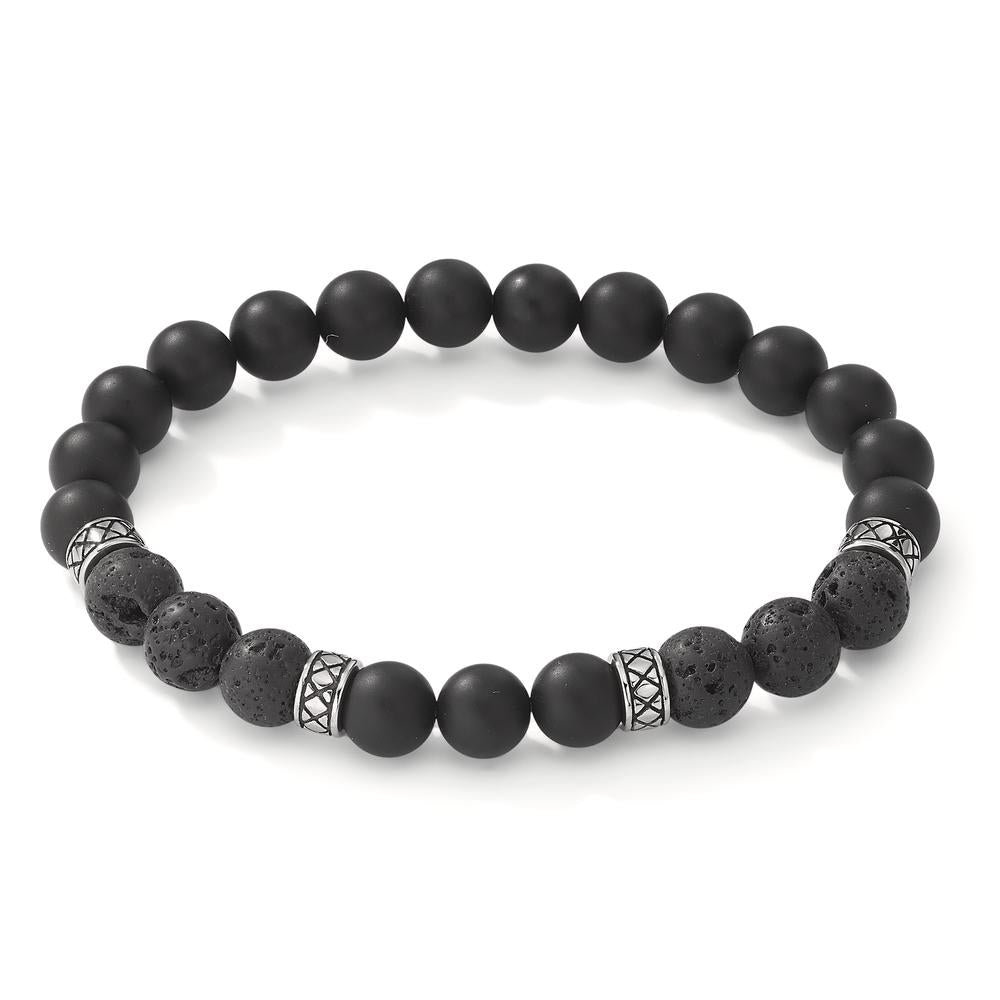 Bracelet Acier inoxydable Onyx Patinée 20 cm Ø8.5 mm