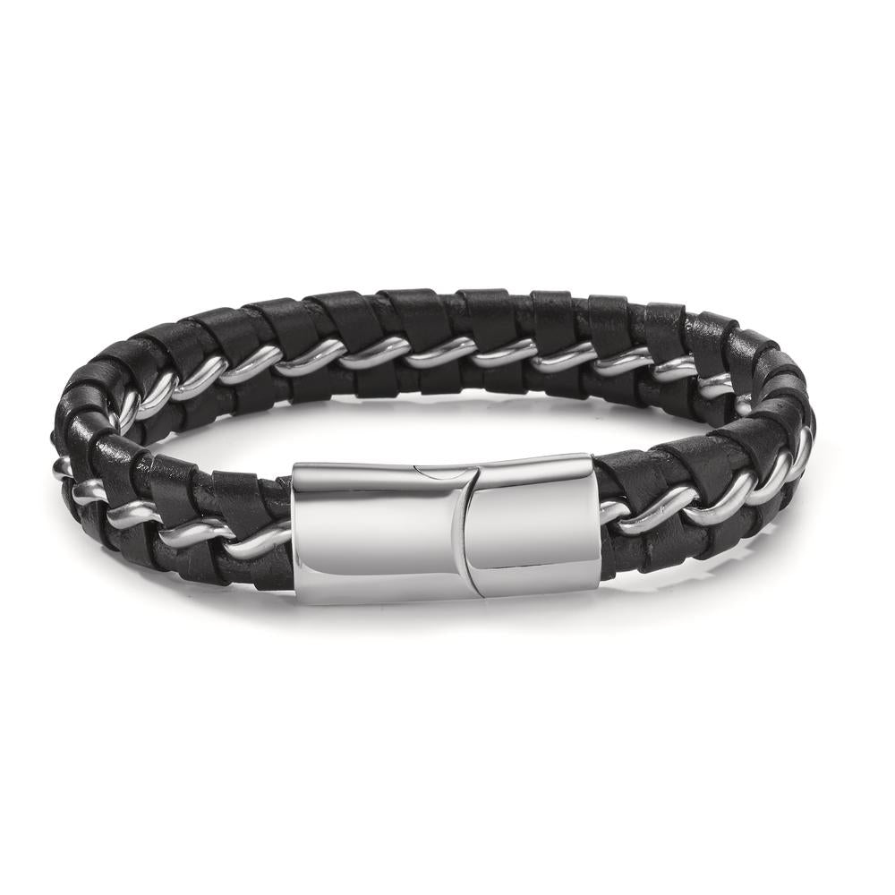 Bracciale Acciaio inossidabile, Pelle 20 cm