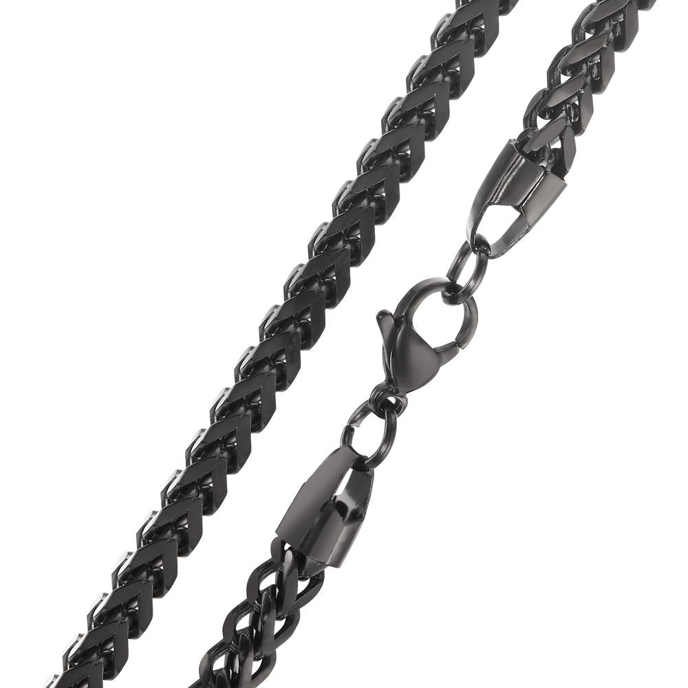 Collier Acier inoxydable noir PVD 50 cm