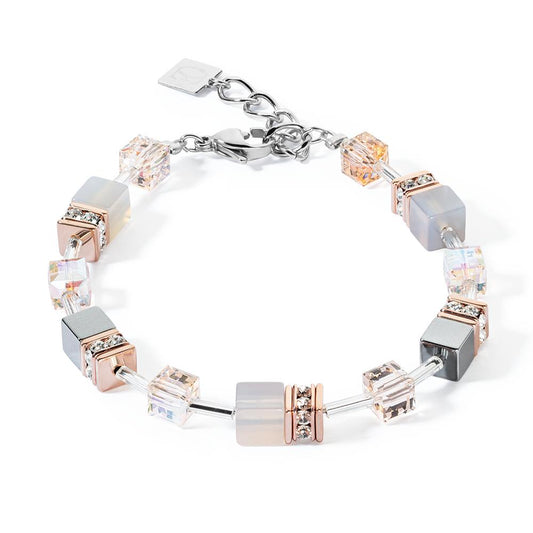 Bracelet Acier inoxydable rosé PVD 18.5-21.5 cm