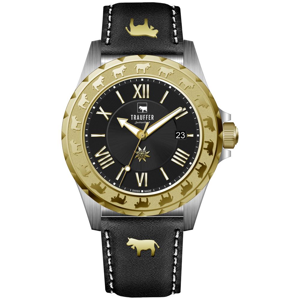 Montre Acier inoxydable jaune PVD Ø43 mm