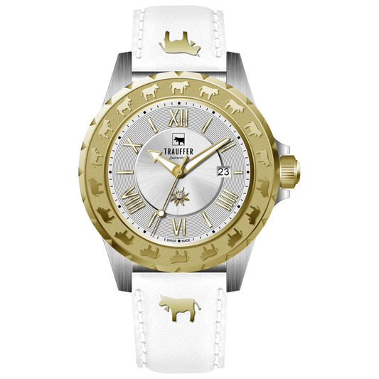 Montre Acier inoxydable Zircone jaune PVD Ø34 mm