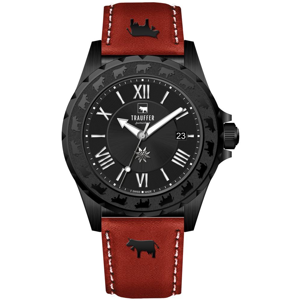 Montre Acier inoxydable noir PVD Ø43 mm