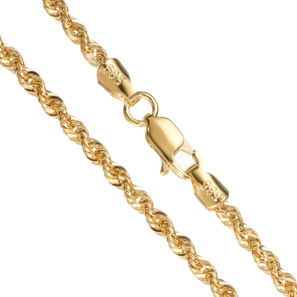 Collier Or jaune 14K 45 cm Ø2 mm