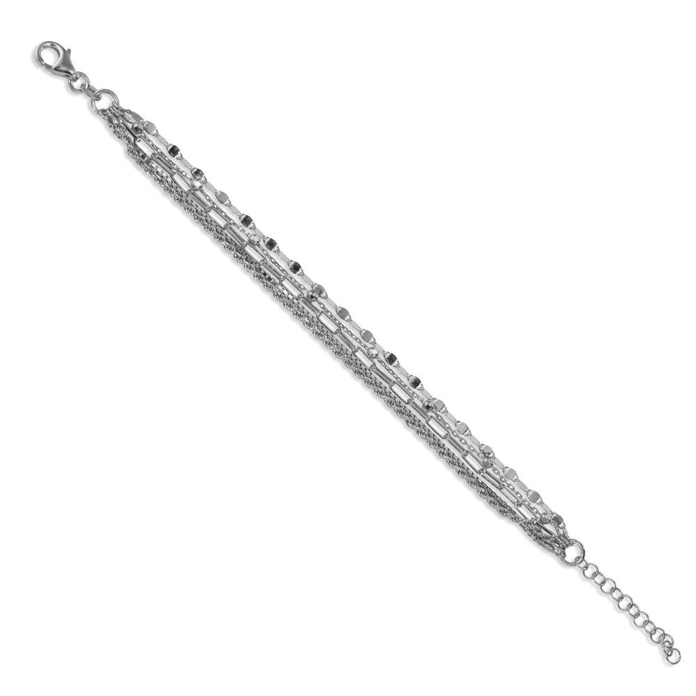 Bracciale Argento rodiato 15.5-18.5 cm