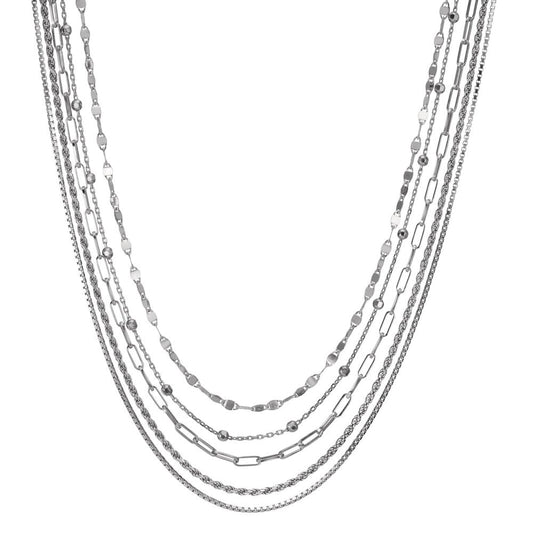 Collana Argento rodiato 40-45 cm