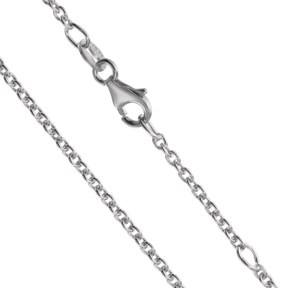 Catena Argento rodiato 36-38 cm