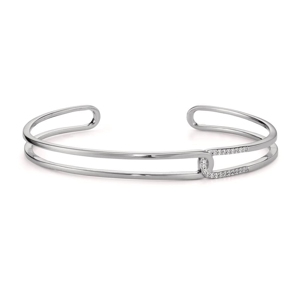 Bracciale Argento Zirconia rodiato Ø50 mm