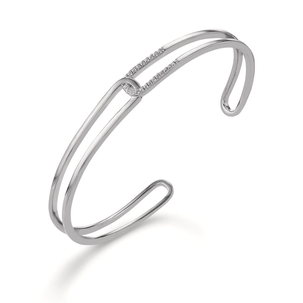 Bracciale Argento Zirconia rodiato Ø50 mm