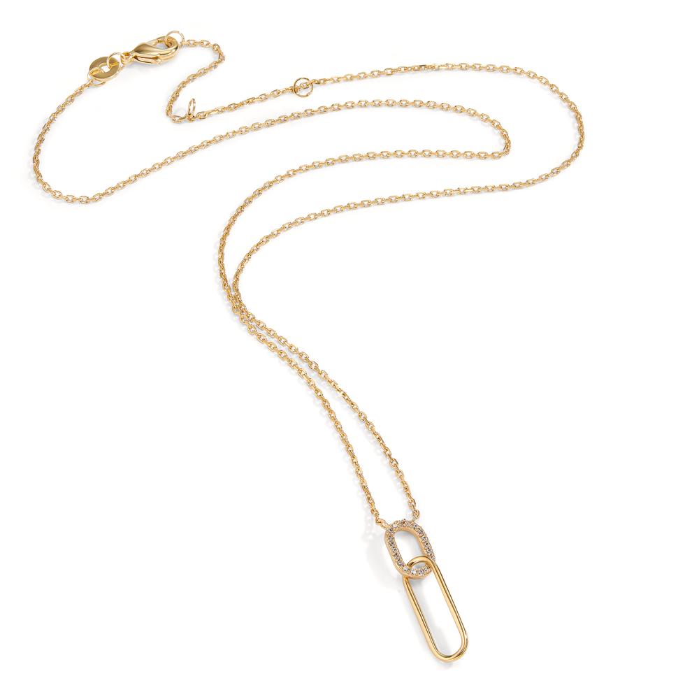 Collier Bronze Zirkonia verstellbar