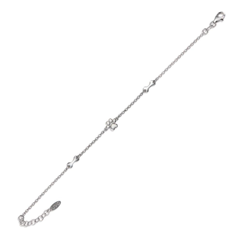 Bracelet Argent Rhodié Patte 17-19 cm