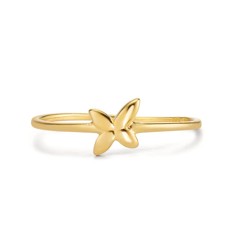 Bague Or jaune 9K Fleur