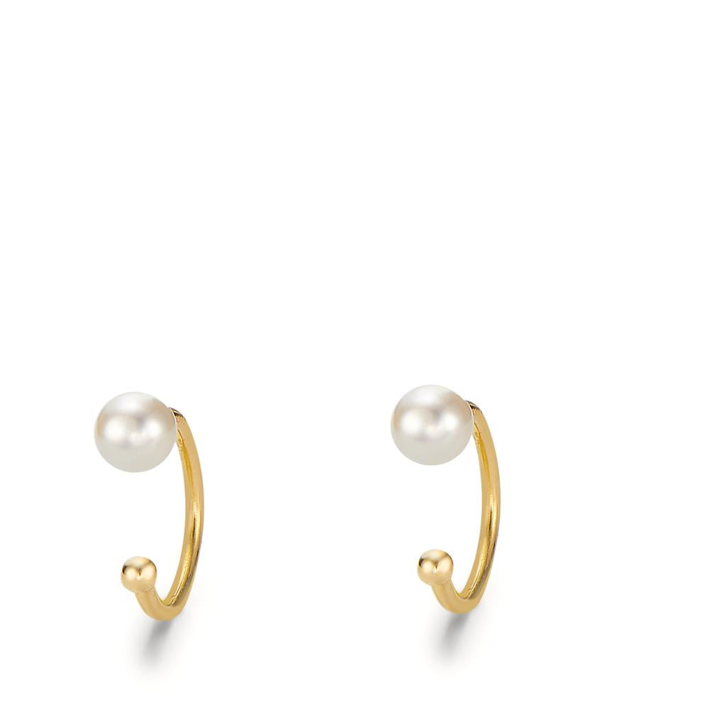 Ear cuff Or jaune 18K perle d'eau douce Ø10 mm