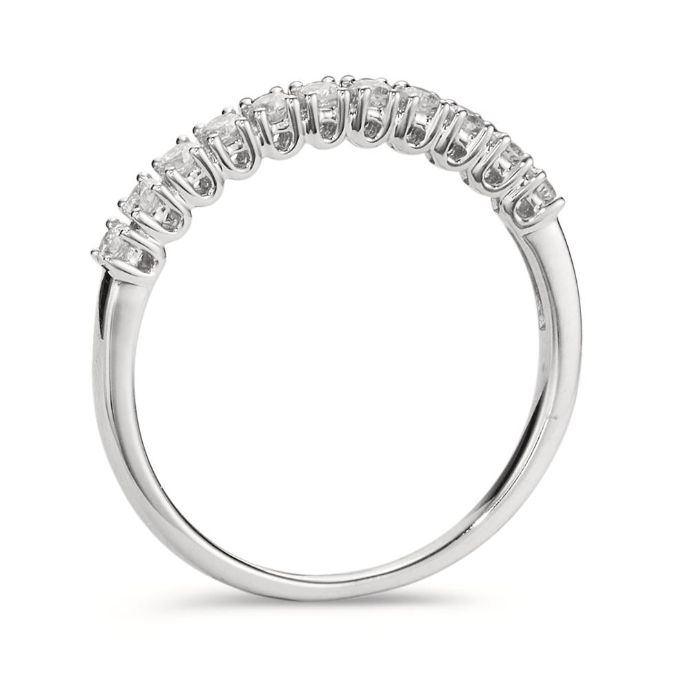 Bague d'éternité Or blanc 18K Diamant 0.24 ct, 11 Pierres, w-si