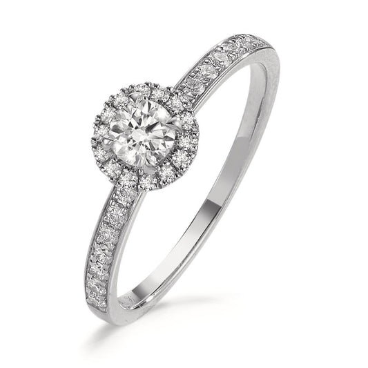 Bague d'éternité Platine 950 Diamant 0.50 ct, w-si Ø6.5 mm