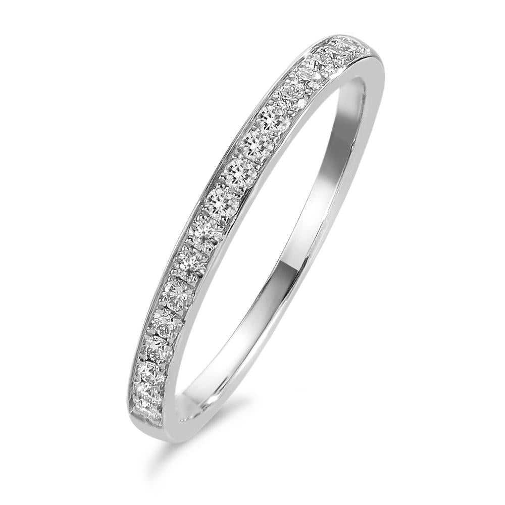 Anelli di memoria Platino 950 Diamante 0.20 ct, 17 pietra, w-si