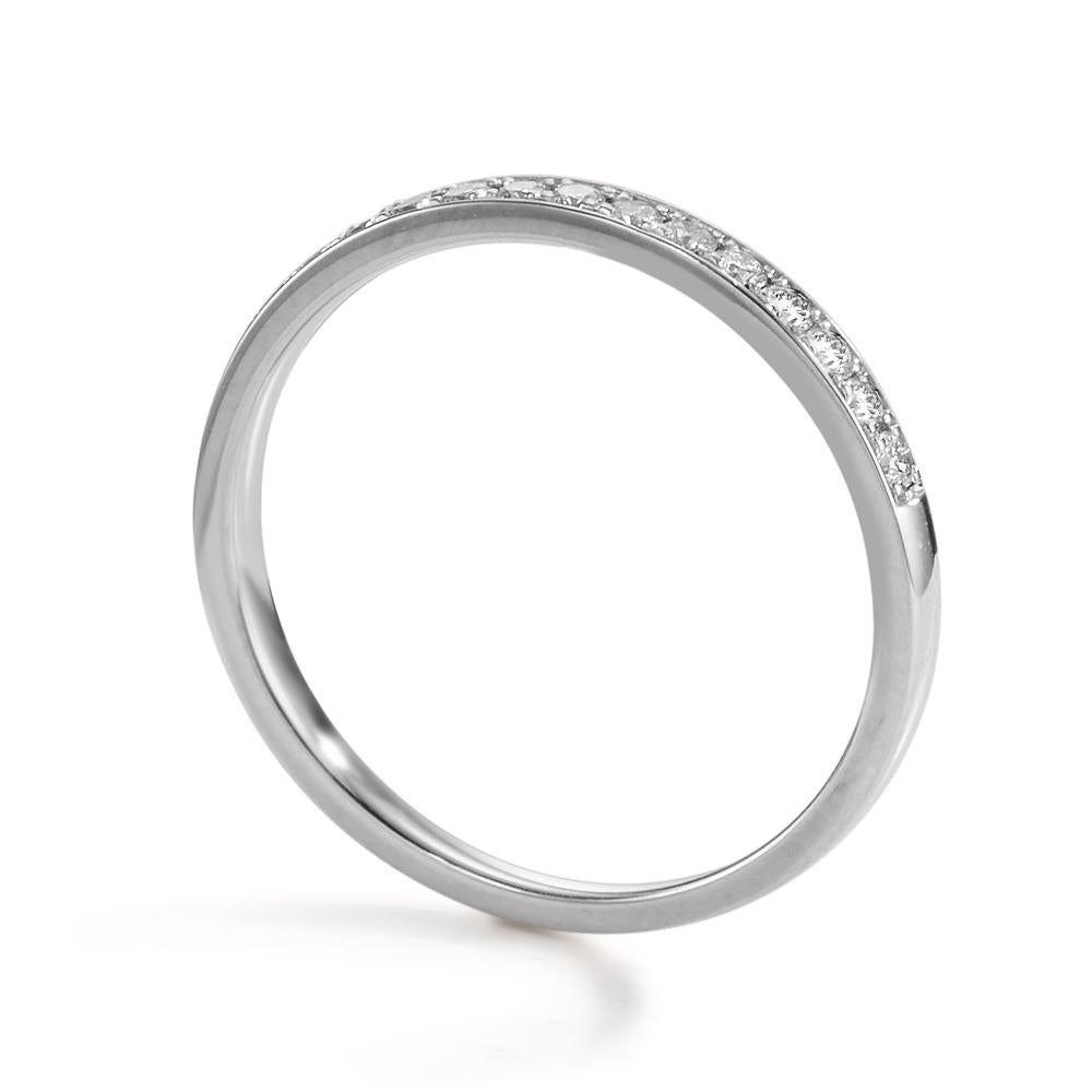 Anelli di memoria Platino 950 Diamante 0.20 ct, 17 pietra, w-si