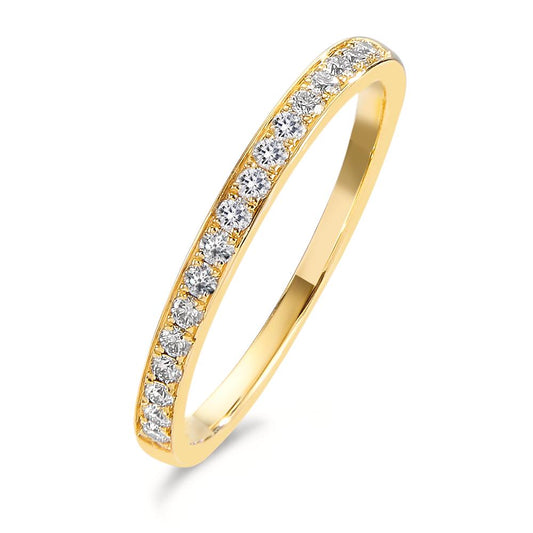 Bague d'éternité Or jaune 18K Diamant 0.20 ct, 17 Pierres, w-si