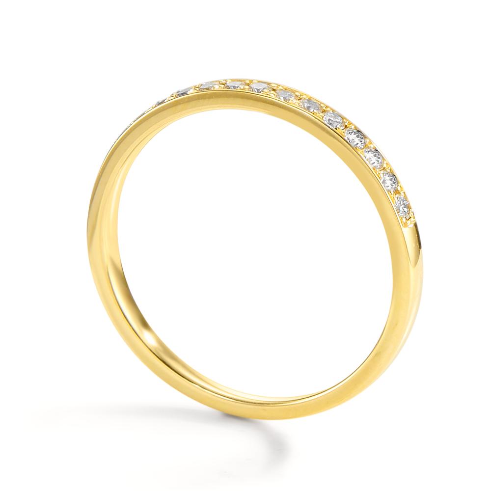 Bague d'éternité Or jaune 18K Diamant 0.20 ct, 17 Pierres, w-si