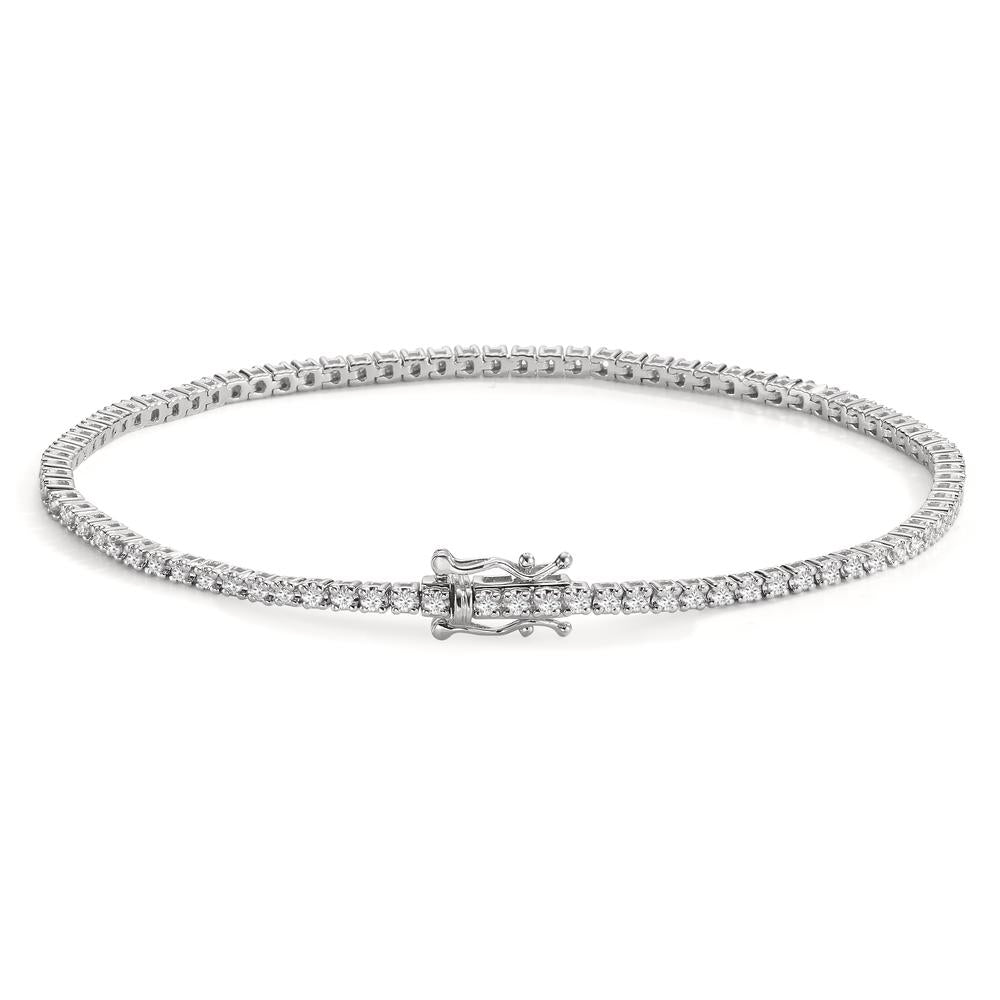 Bracciale Oro bianco 750/18 carati Diamante 0.96 ct, 88 pietra, w-si 18 cm