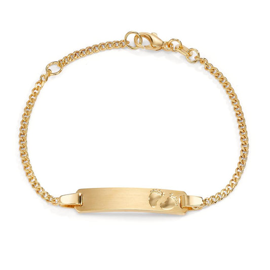 Bracciale con incisione Oro giallo 375/9K Piedi 12-14 cm