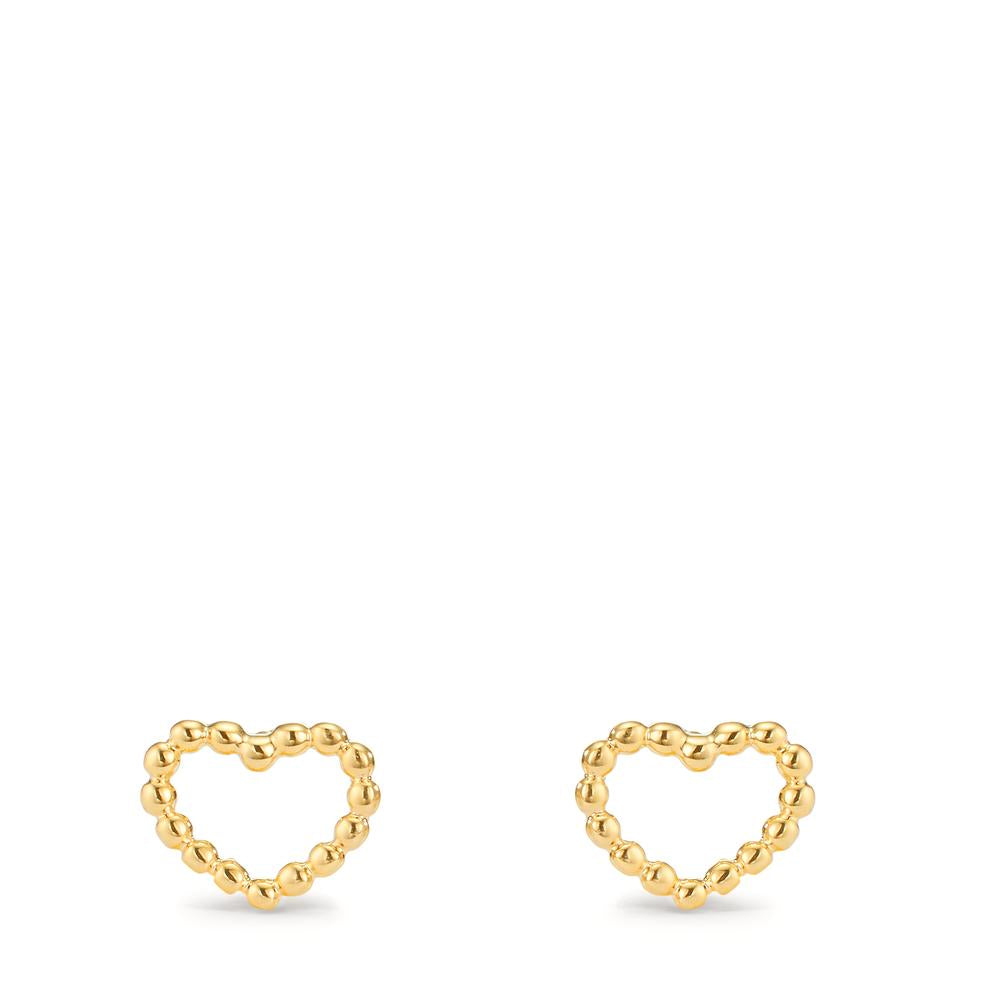 Clous d'oreilles Or jaune 9K Coeur Ø7.5 mm