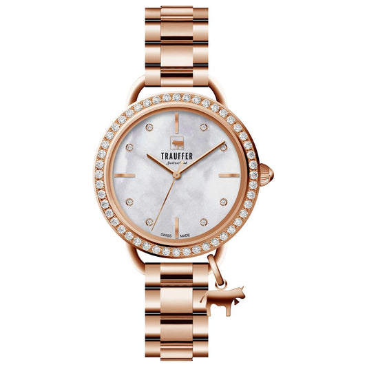 Montre Acier inoxydable Zircone rosé PVD nacre Ø32 mm