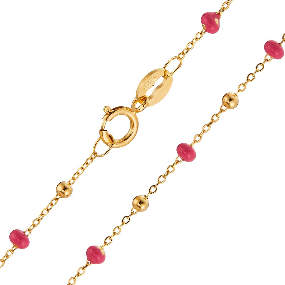 Collier Or jaune 18K Émaillé 42 cm