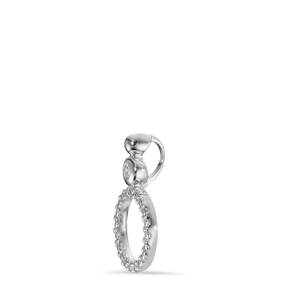 Anhänger 750/18 K Weissgold Diamant 0.02 ct, p1