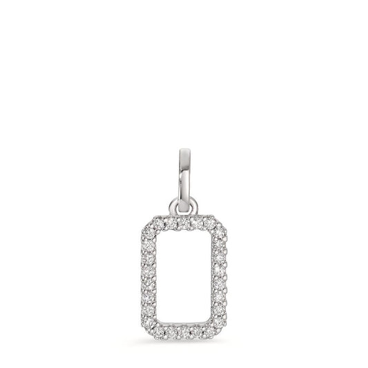 Ciondolo Oro bianco 750/18 carati Diamante 0.11 ct, w-si