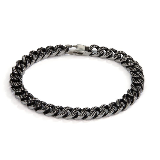 Bracelet Acier inoxydable noir PVD 20.5 cm