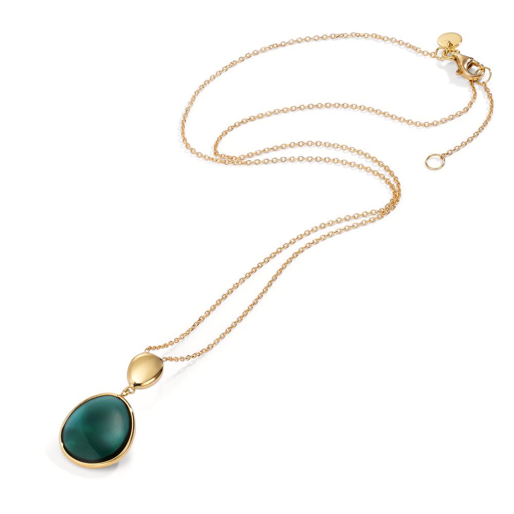 Collier Or jaune 18K Tourmaline 42-45 cm