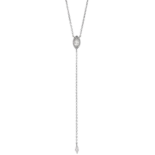 Collier Argent Zircone Rhodié 42-47 cm