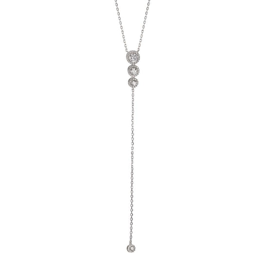 Collana Argento Zirconia rodiato 41-46 cm